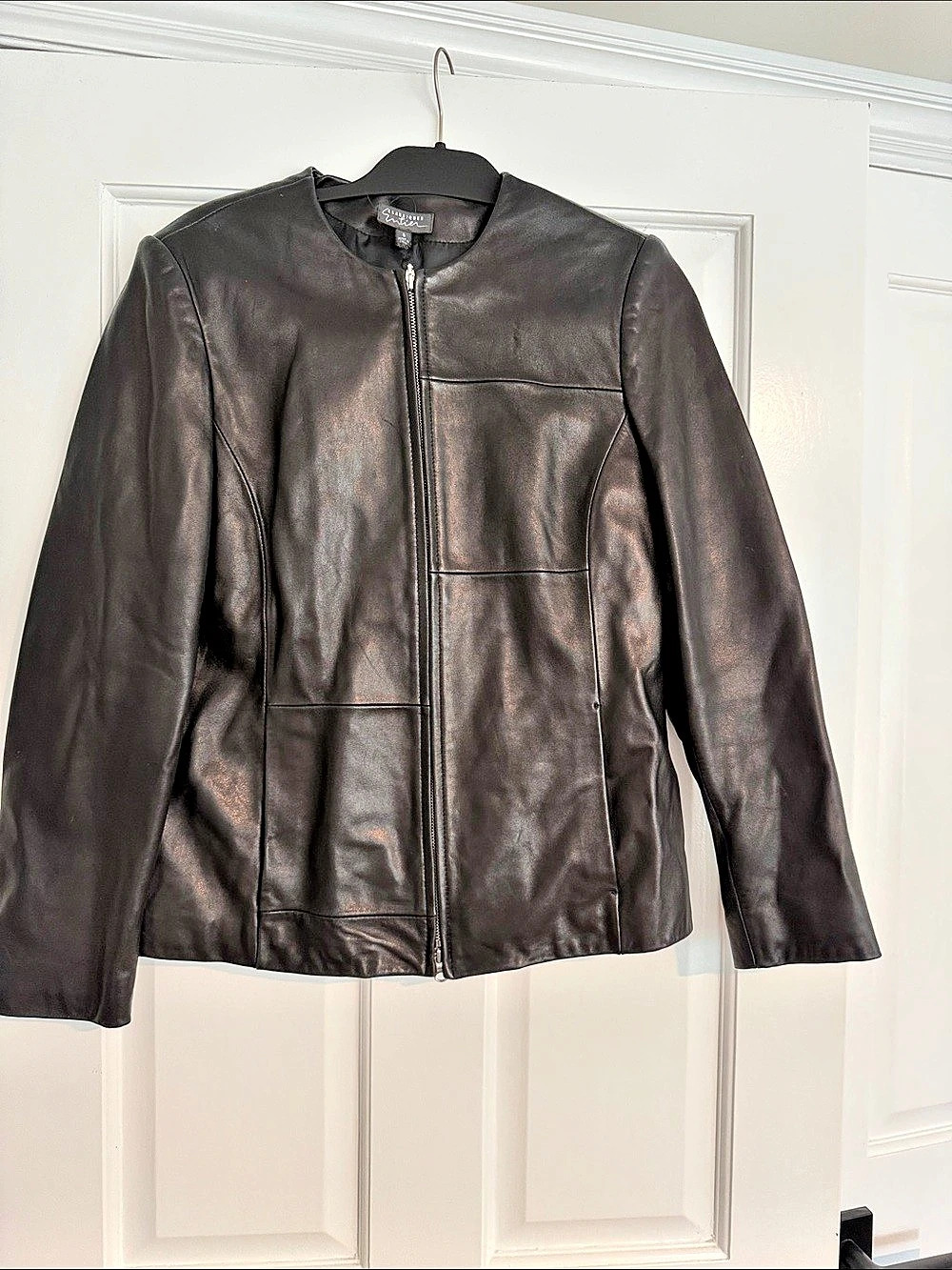 Classiques Entier Women's Leather Jacket in Black Like New - Vintage 80’s blazer